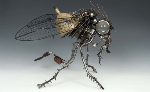 Auto part sculpture